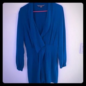 Blue  asymmetrical romper